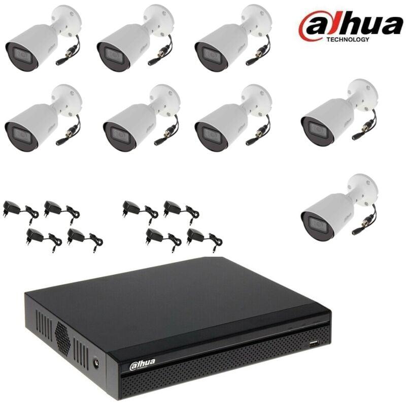 Dahua - dvr camera kit 8 canaux 8 cameras 2 mpx external
