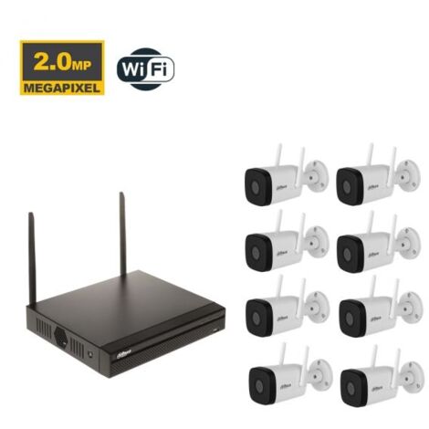 Dahua kit videosorveglianza - Registratore Wi-Fi + 8 Telecamere WiFi - NVR1108HS-W-S2-CE
