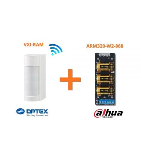 Dahua Optex esterno Antimascheramento 90 gradi VXI-RAM + Trasmettitore 868Mhz - ARM320-W2-868
