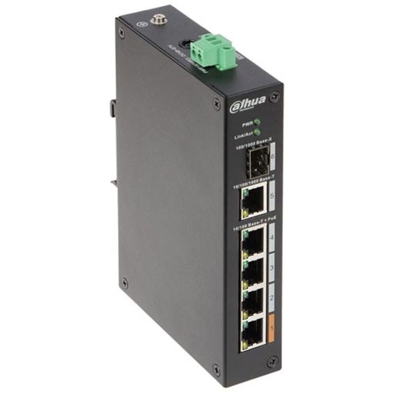 Dahua - PFS3106-4ET-60-V2 - Commutateur non géré à 6 ports (4 PoE 60 w)