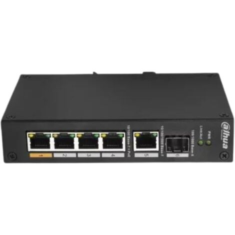 Dahua pfs3106-4et-60 switch poe 4 porte non gestito hi-poe 60w