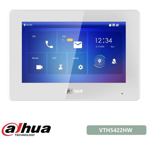 Dahua Postazione Interna IP PoE 2-fili bianco VTH5422HW