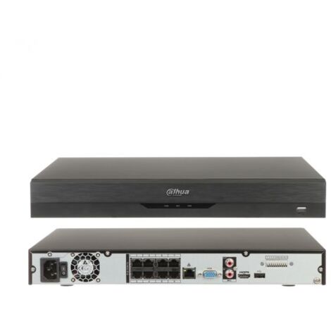 Dahua registratore IP 4K 8 canali PoE WizSense - NVR4208-8P-EI (4K)S
