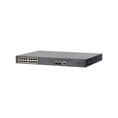Dahua Technology PoE DH-PFS4218-16GT-240 managed Gigabit Ethernet (10/100/1000) Power over Ethernet (PoE) switch Schwarz