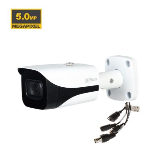Dahua telecamera Bullet HDCVI 5MP 3.6mm 12V IR - HAC-HFW2501E-A-S2