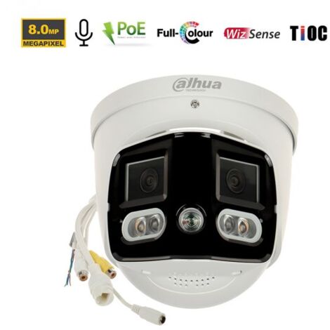 Dahua Telecamera Dome 180° IP 8Mp TiOC Ottica 2.8 mm - IPC-PDW3849-A180-AS-PV S