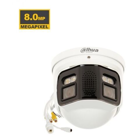 Dahua Telecamera panoramica IP Dome 8Mp Full-Color 40M - IPC-PDW5849-A180-E2-ASTE (2 X 3.6mm) S