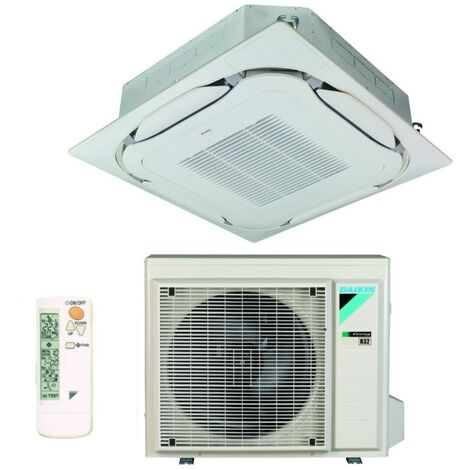 daikin bluevolution cassette climatiseur round flow 12000 btu fcag35b r-32 wi-fi optionnel classe a++/a++ avec grille standard incluse - garantie europèenne commande infrarouge brc7fa532f,italie 2+2