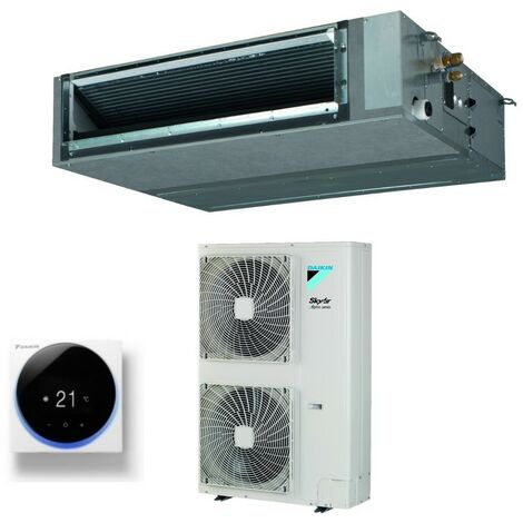 daikin bluevolution climatiseur ducted medium head 36000 btu fba100a + rzag100nv1 single-phase r-32 wi-fi optional with wire control daikin madoka white brc1h519w / brc1h52w