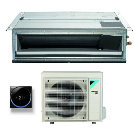 daikin bluevolution climatiseur inverter ducted ultraflat 21000 btu fdxm60f3/f9 r-32 wi-fi en option - garantie europèenne commande filaire noir brc1h519k / brc1h52k,italie 2+2