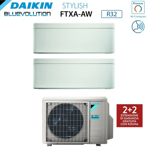 Climatiseur Daikin dualsplit complet avec unités extérieures et intérieures  wifi - Abitare