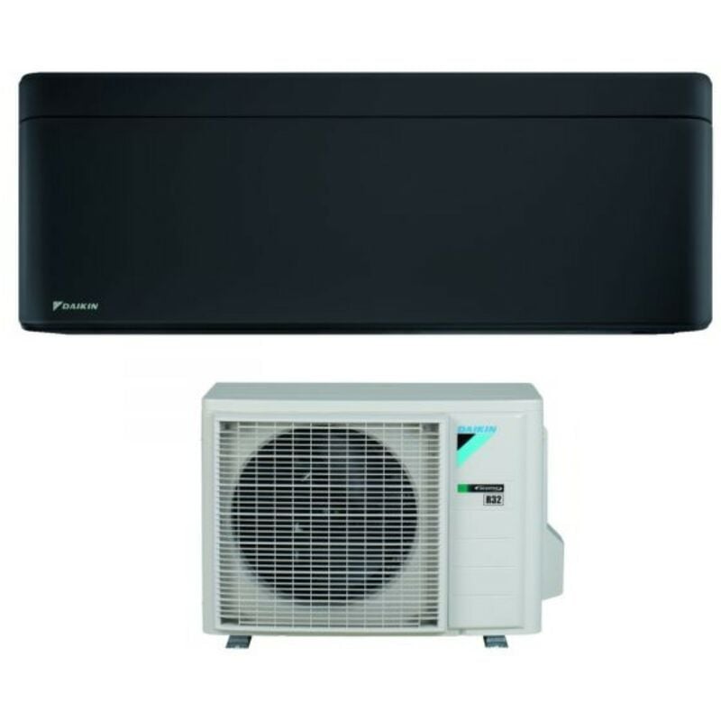 Daikin Bluevolution rèversible Air Conditioner Series STYLISH TOTAL BLACK 9000 Btu FTXA25BB R-32 Wi-Fi Integrated Class A+++ Colour Black - Italian