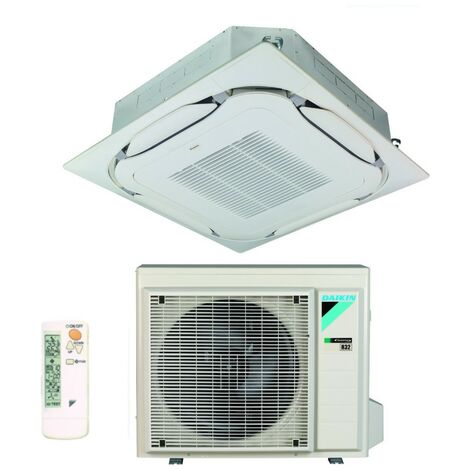 daikin bluevolution kassetten-klimagerät round flow 18000 btu fcag50b r-32 wi-fi optionala++/a+ klasse mit standardgrill im lieferumfang - italienische garantie r-32,infrarotsteuerung brc7fa532f,itali