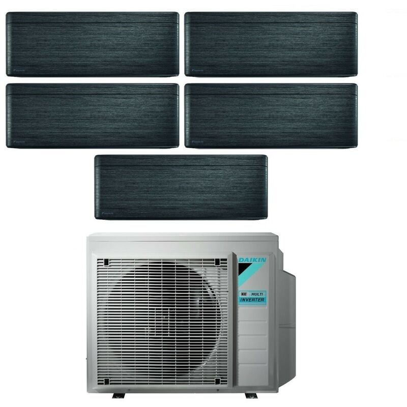 Daikin Bluevolution Penta Split Inverter Klimagerät Serie FTXA-BT STYLISH REAL BLACKWOOD 9+9+9+12 mit 5MXM90N R-32 Wi-Fi Integrated