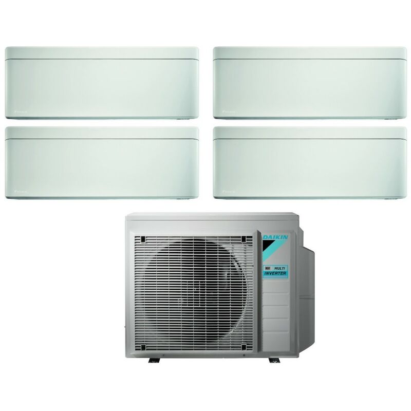 Daikin Bluevolution Quadri Split rèversible Climatiseur Série STYLISH WHITE 5+7+9 avec 4MXM80N R-32 Wi-Fi Intégré 5000+7000+9000 Couleur Blanc