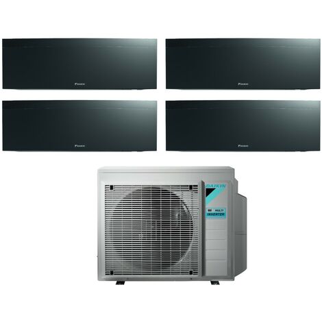 Daikin Bluevolution Quadri Split Inverter Klimagerät Serie EMURA BLACK III 7+7+7 mit 4MXM68N R-32 Wi-Fi Integrated 7000+7000+7000 Farbe Schwarz - Italienische Garantie