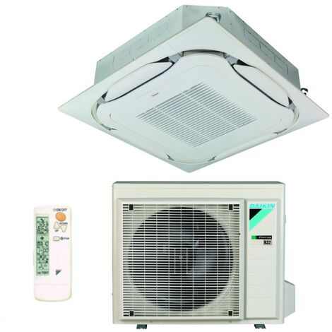 daikin bluevolution round flow 21000 btu fcag60b r-32 wi-fi optionales kassetten-klimagerät mit draht- und grillsteuerung - italienische garantie infrarotsteuerung brc7fa532f