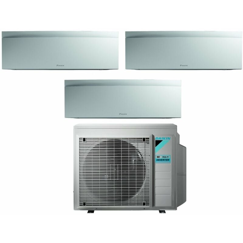 Daikin Bluevolution Trial Split Climatiseur rèversible Série EMURA WHITE III 7+12+12 avec 3MXM52N R-32 Wi-Fi intégré 7000+12000+12000 Couleur blanc