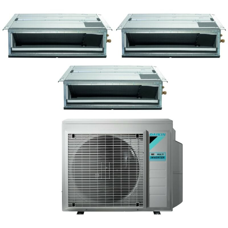 Bluevolution Trial Split Ducted rèversible Air Conditioner Series FDXM-F9 9+9+9 with 3MXM68N R-32 Wi-Fi Optional 9000+9000 - Italian Warranty - Daikin