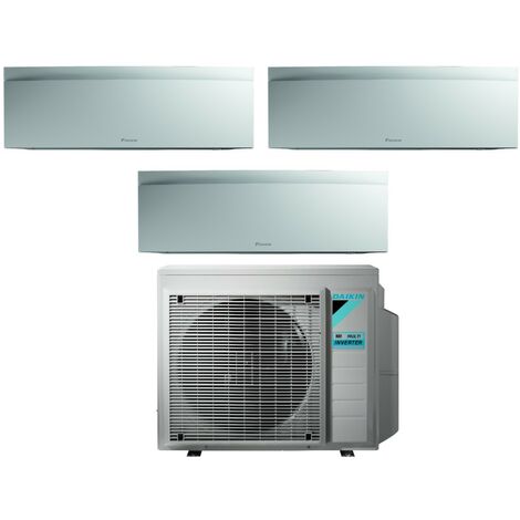 Daikin Bluevolution Trial Split Inverter Klimagerät Serie EMURA WHITE III 7+7+9 mit 3MXM68N R-32 Wi-Fi Integrated 7000+7000+9000 Farbe Matt Weiß - Italienische Garantie