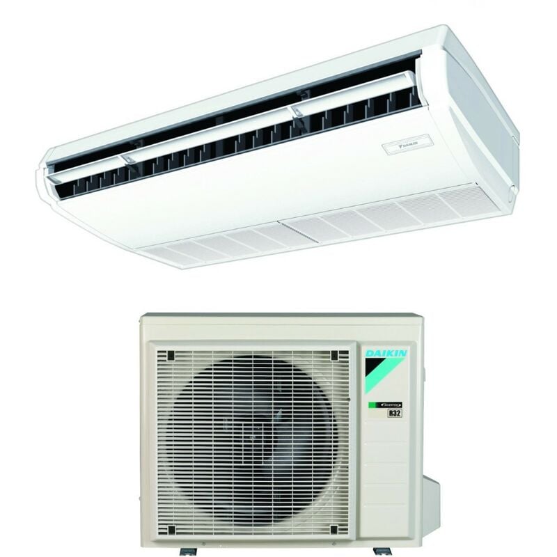 Climatiseur plafonnier dc rèversible 12000 btu FHA35A R-32 Wi-Fi optionnel avec commande par fil - garantie europèenne Madoka White BRC1H519W /