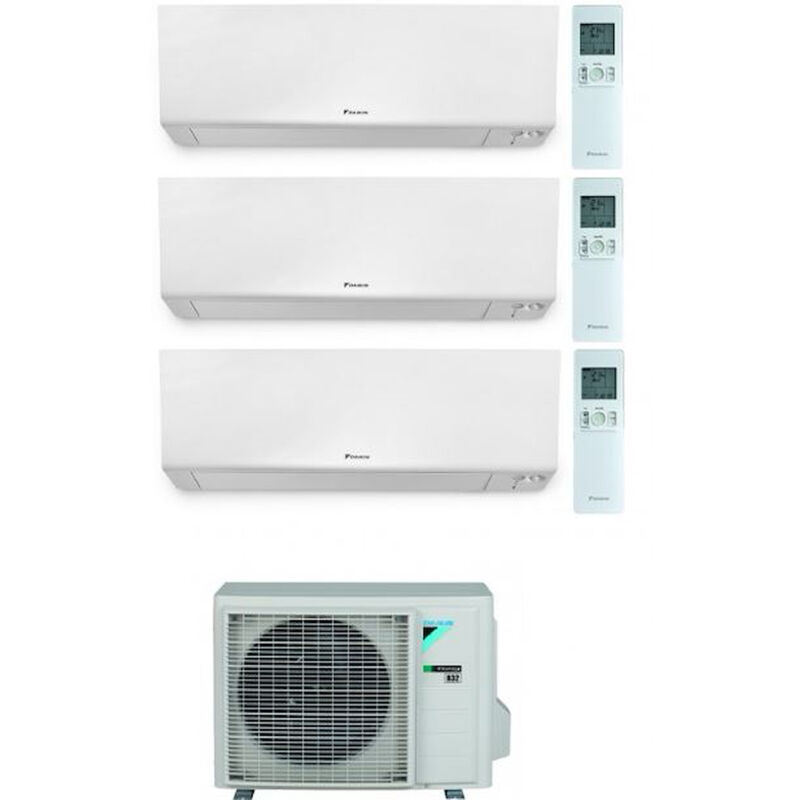 Daikin - Condizionatore trialsplit serie Perfera ftxm25a+ ftxm25a + ftxm35a +3mxm52a9 9000 9000 12000 Btu codice prod: FTXM25A(2) FTXM35A 3MXM52A9
