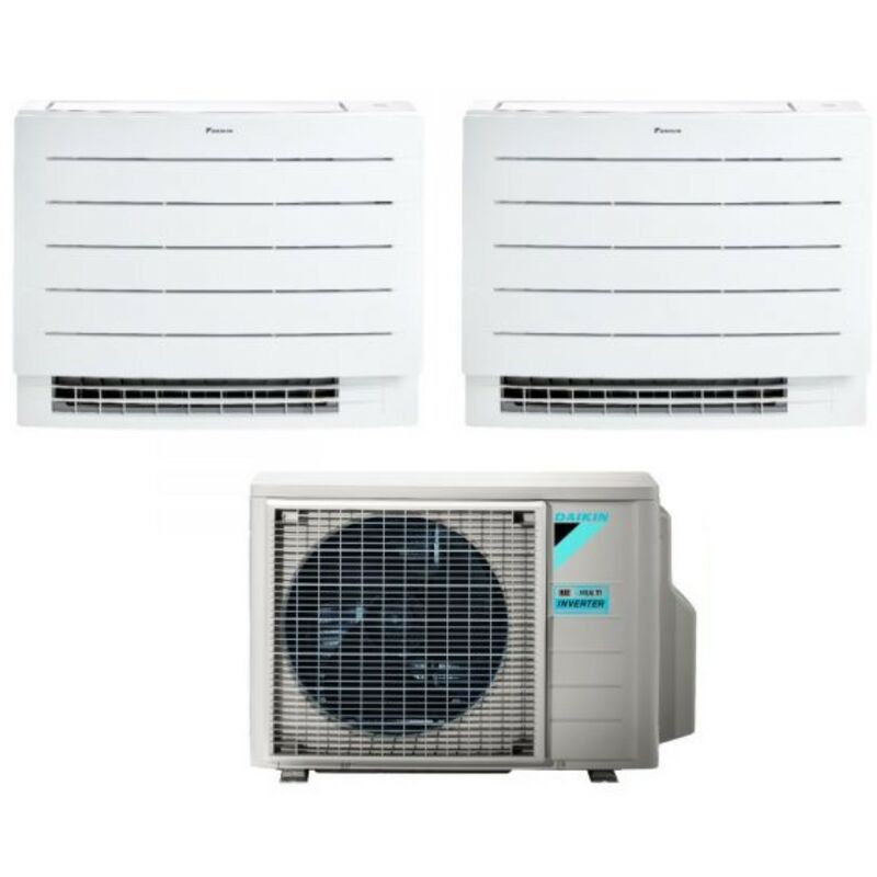 Floor Standing Dual Split Air Conditioner perfera fvxm-a 12+12 with 2MXM50M9/N R-32 Wi-Fi Integrated 12000+12000 With Infrared Remote Control