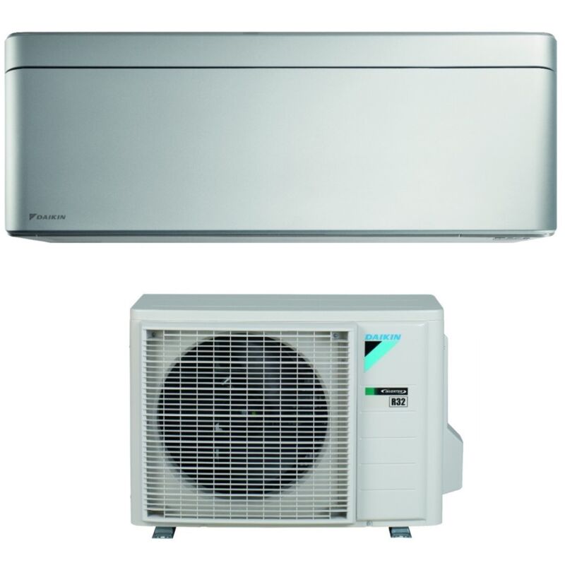 Daikin - Climatizzatore Condizionatore Bluevolution Inverter serie stylish total silver 12000 Btu FTXA35BS R-32 Wi-Fi Integrato Classe a+++ Colore