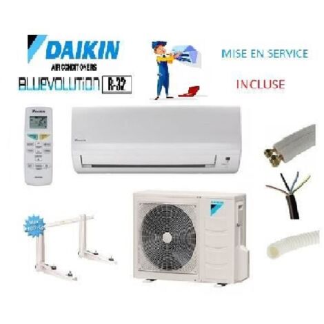 DAIKIN-KLIMAANLAGE 2000W R32 REVERSIBEL FTXF20B + INSTALLATIONSKIT 12 METER + WANDHALTERUNG + INKL. INBETRIEBNAHME
