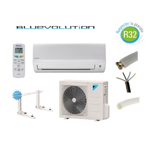 DAIKIN KLIMAANLAGE 6000W R32 BLUEVOLUTION REVERSIBEL FTXF60A + 12 METER MONTAGEKIT + WANDHALTERUNG