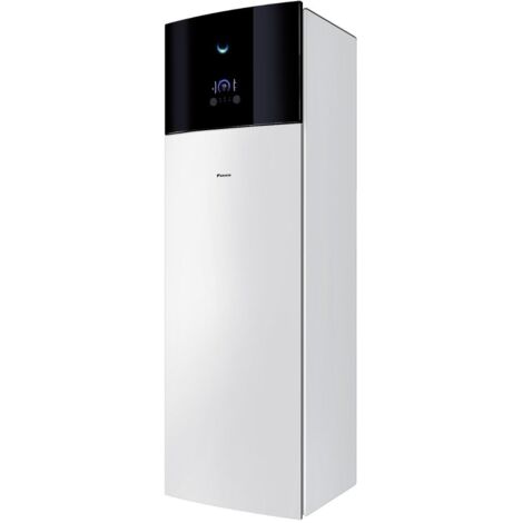 Daikin – Pompe à chaleur air-eau 180l – Efficacité énergétique A++ – Hauteur 1,85m – Dimensions 595x625mm – Température max 70°C