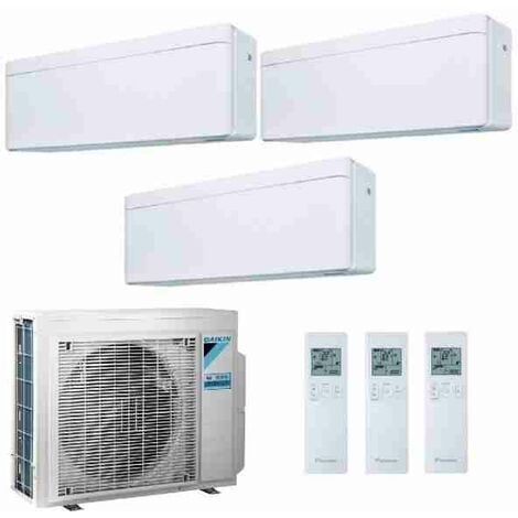 Daikin Stylish Trialsplit-Klimaanlage 3MXM52A + FTXA25AW + FTXA25AW+FTXA35AW 9+9+12 9000+9000+12000 BTU, Modell 2022, WLAN inklusive