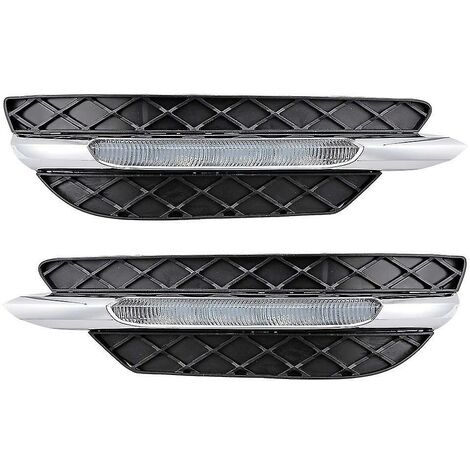 Daily Line Lampengitter-Set, LED-Tagfahrlicht, DRL, Nebelscheinwerfer-Baugruppe für 2012–2014 W204 C-Klasse