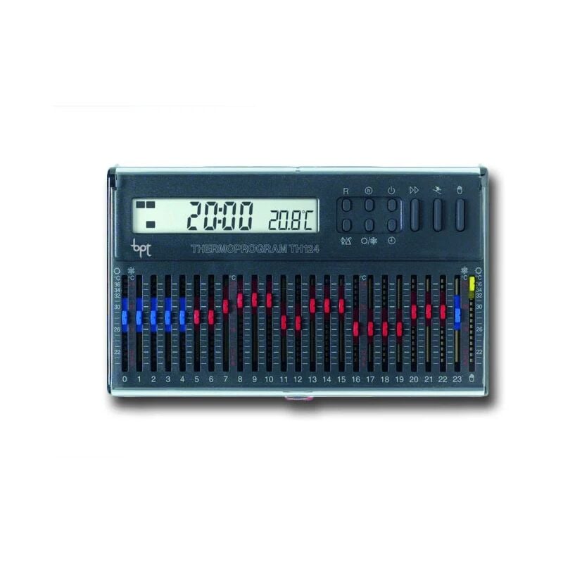 bpt chronothermostat numérique avec curseurs th/124.01 gr 69403610 - Came