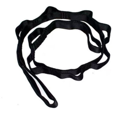 Daisy Chain 110cmSangle d'extension pour Hamac de YogaCorde escaladeSangle etirement yogaSangle de sport réglable en nylonBandes d'exercice pour Stretching, Pilates, Fitness, D'Escalade