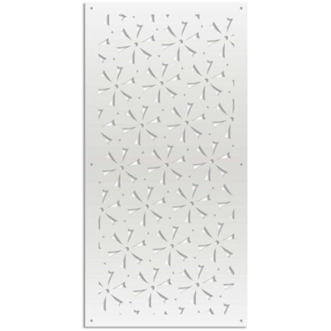 DAISY - Pannello in PVC traforato - Parasole - Colore: bianco - Misura: 50x150 cm