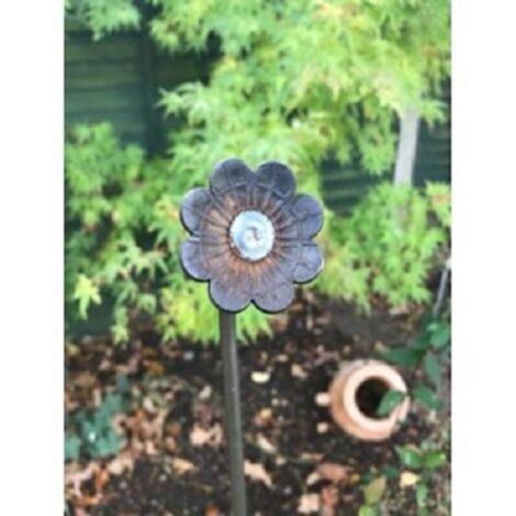 Daisy Pin Support 5Ft (Bare Metal/Natural Rust) (Pack of 3) - Steel - H152.4 cm