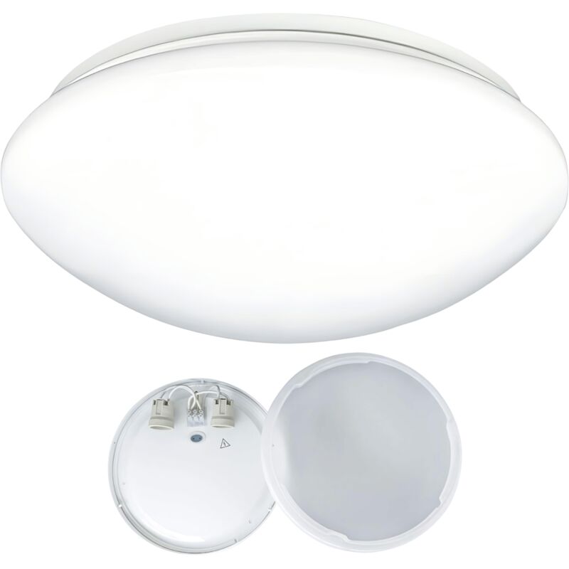 DAISY RIVA Lampe de surface ronde IP44 2xE27 Blanc