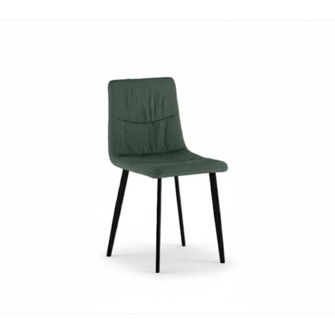 Daisy, Set di 4 sedie in tessuto easy-clean Verde (46cm X 55cm H. 87.5cm)  Duzzle