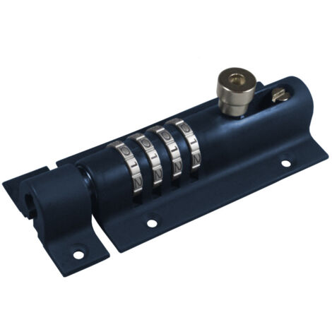 Loquet de sécurité à combinaison 4 chiffres – Corps moulé sous pression – Pêne en acier – Dimensions 120 x 50 x 40 mm – Inoxydable – Squire