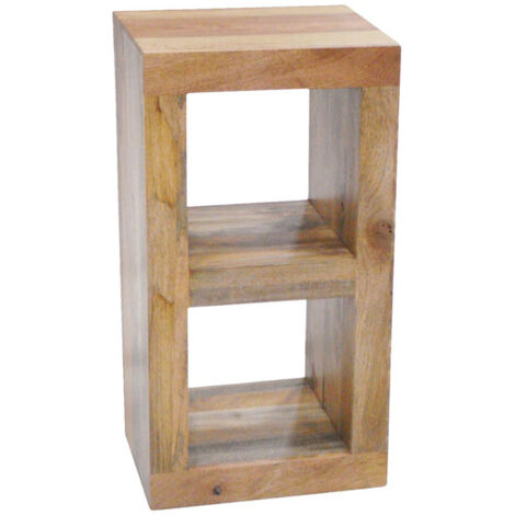 Dakota 2 Hole Display Unit - Mango Wood - L35 x W44 x H81 cm - Light Finish