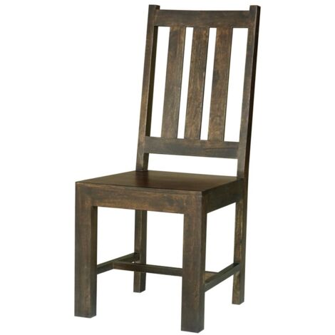 Dakota Chair (Set of 2) - Mango Wood - Dark Finish