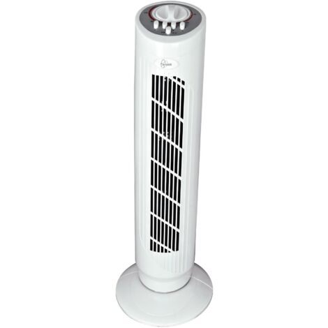 DAKOTA - Ventilateur colonne H74cm 50W blanc oscillant