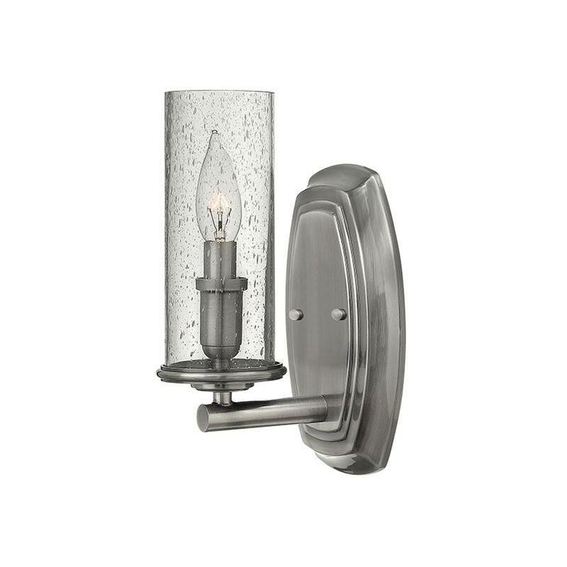 Elstead Lighting - Elstead Dakota - 1 Light Wall Light Polished Antique Nickel, E14