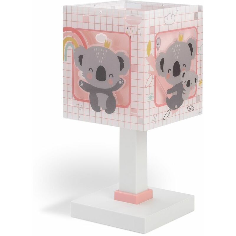 Lampada Da Comodino Per Bambini Koala - Rosa