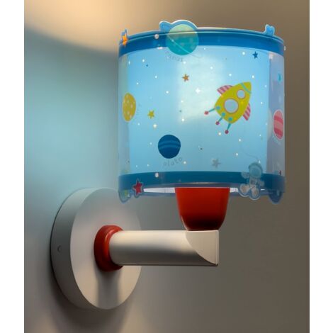 Dalber lampada applique da parete per bambini Planets pianeti sistema solare blu