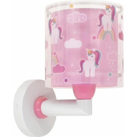 Dalber lampada applique da parete per bambini Unicorn Unicorni rosa animali