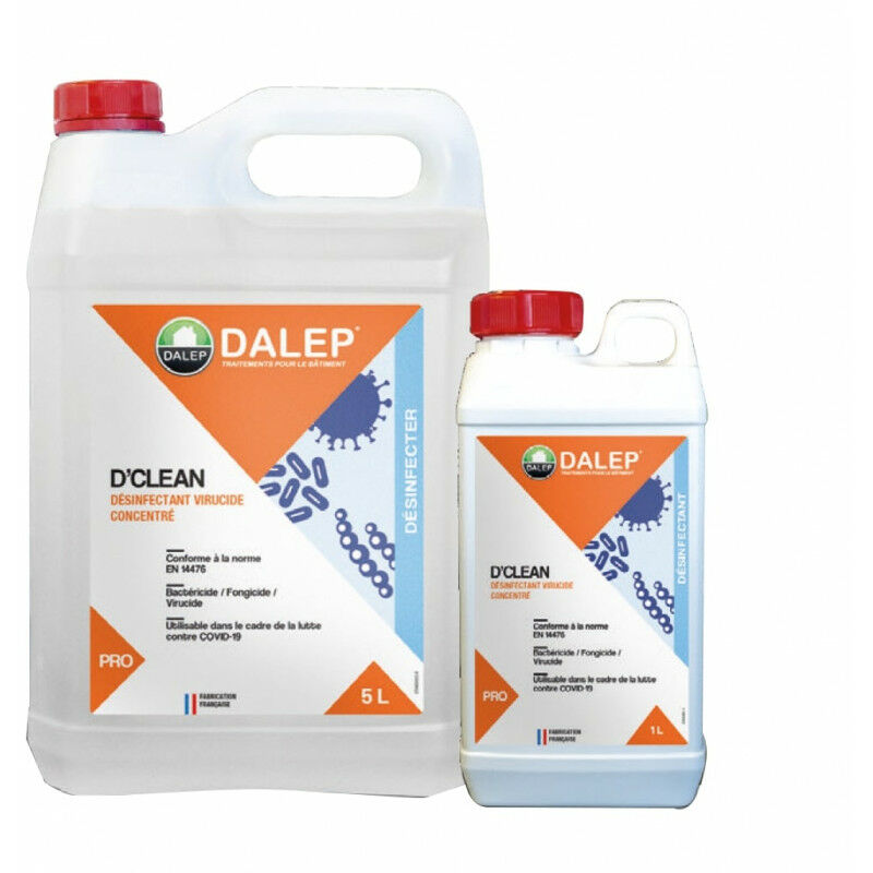 Dalep - D'Clean Désinfectant virucide concentré 5L