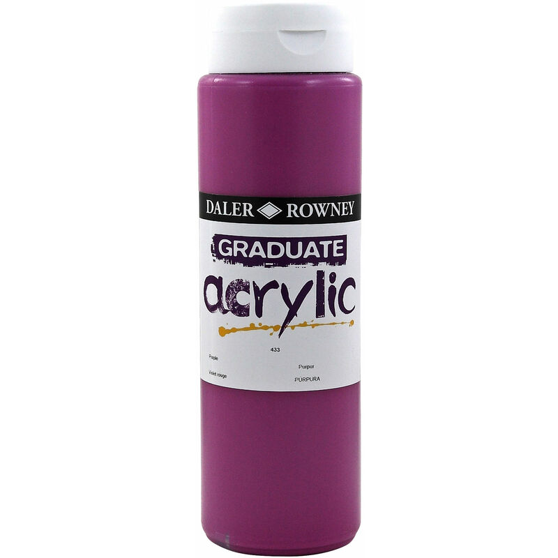 Daler-rowney - Daler Rowney 123500433 Graduate Acrylic Paint 500ml Purple