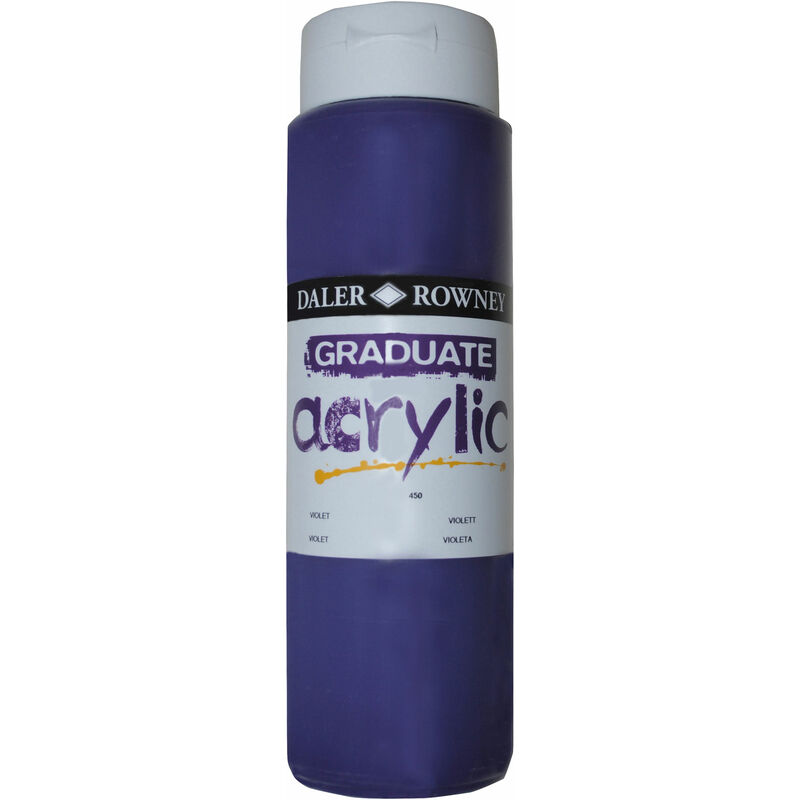 Daler-rowney - Daler Rowney 123500450 Graduate Acrylic Paint 500ml Violet